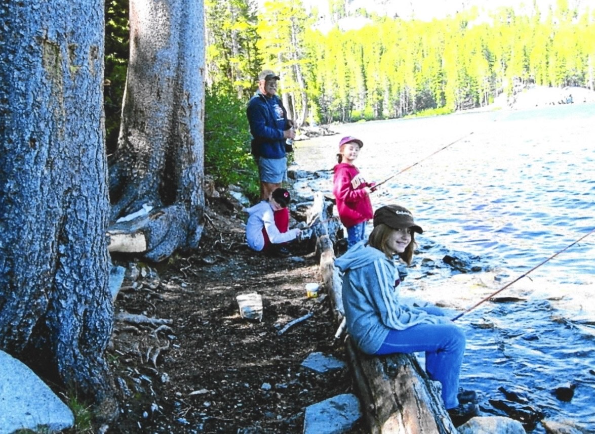 Rich fishing with his grandkids