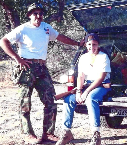 Rich and his daughter Heather hunting together