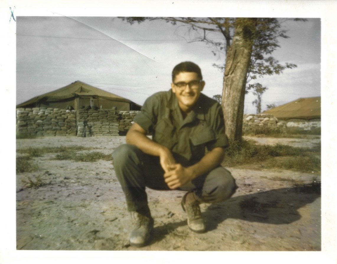 Rich at a military camp in Vietnam